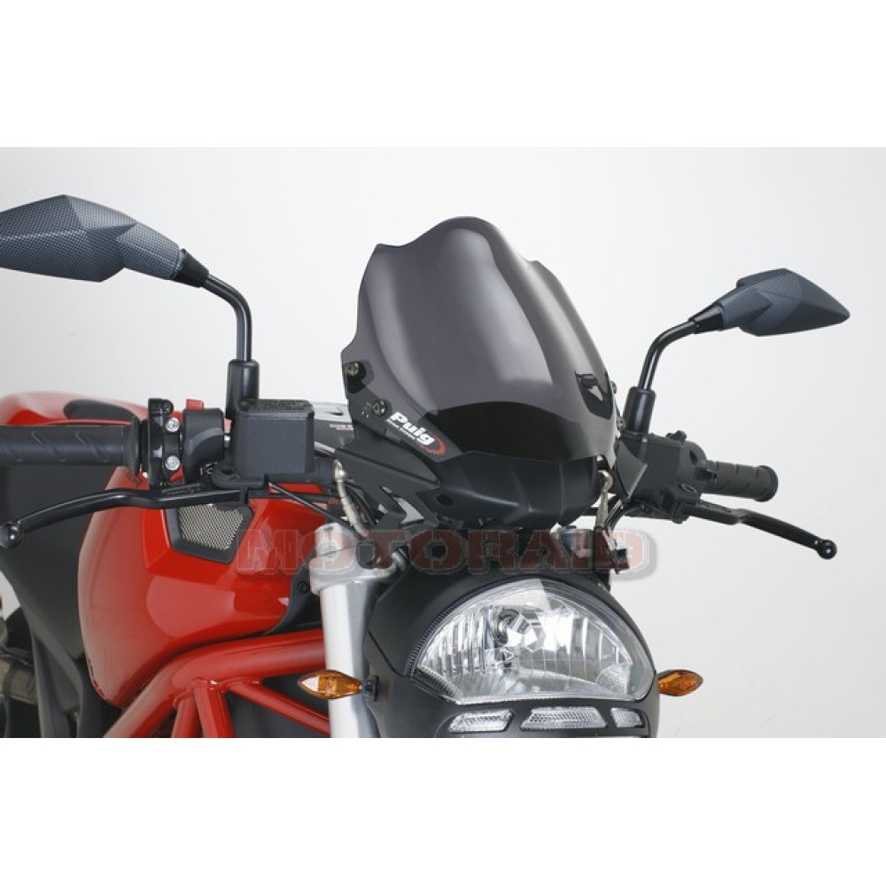 Ζελατίνα Puig Naked New Generation Ducati Monster 696 796 1100 μαύρη