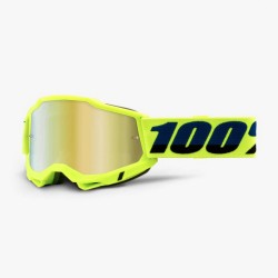 Μάσκα Moto/MTB 100% Accuri 2 fluo κίτρινο (καθρέπτης χρυσό)