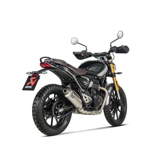 Τελικό εξάτμισης Akrapovic Triumph Scrambler 400 X τιτάνιο