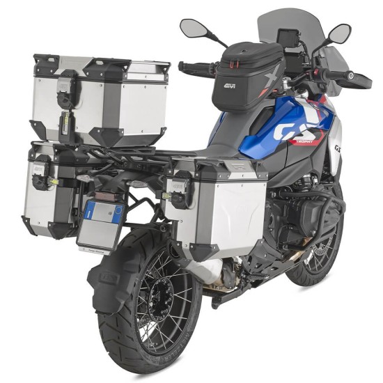 Topcase αλουμινίου GIVI Trekker Outback EVO Smart 42 lt. ασημί