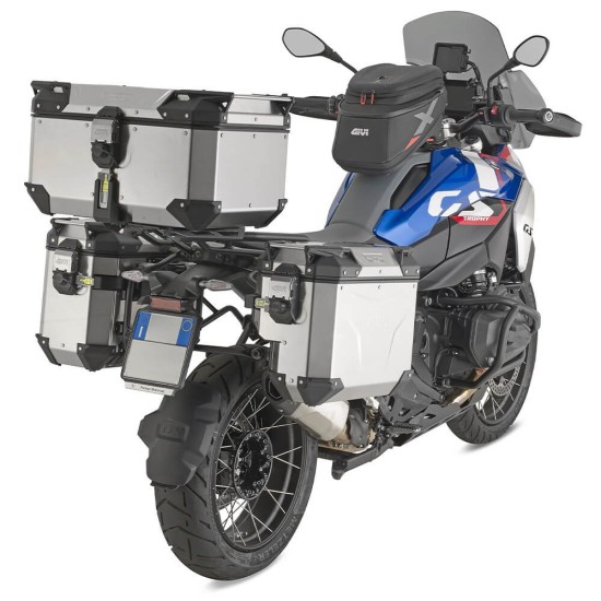 Topcase αλουμινίου GIVI Trekker Outback EVO Smart 58 lt. ασημί