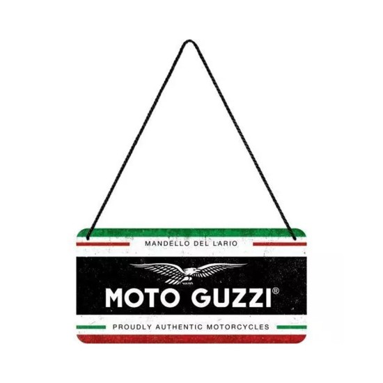 Πινακίδα κρεμαστή με λογότυπο Moto Guzzi