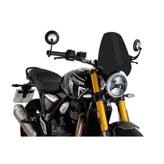 Ζελατίνα Puig New Generation Sport Triumph Speed 400 μαύρη ματ