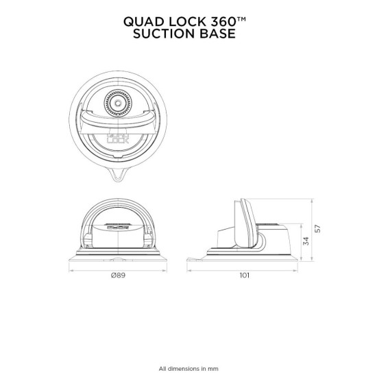 Βεντούζα Quad Lock 360 