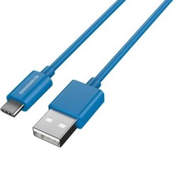 Καλώδιο φόρτισης USB σε Type-C 3A Lotus 0.8 μπλε (1,2m)