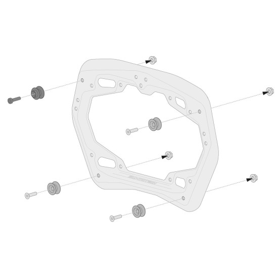 Σετ πλαϊνών βαλιτσών SW-Motech AERO και βάσεων PRO Honda X-ADV 21-