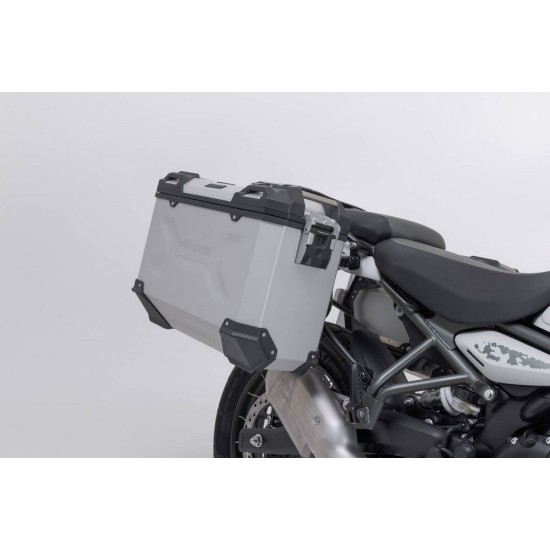 Σετ βάσεων και βαλιτσών SW-Motech TRAX ADV 37LT. Royal Enfield Himalayan 450 ασημί