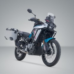 Σετ βάσεων και βαλιτσών SW-Motech TRAX ADV CFMoto 450MT ασημί