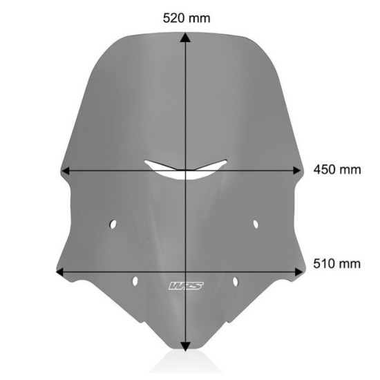 Ζελατίνα WRS Caponord Benelli TRK 702/X ελαφρώς φιμέ