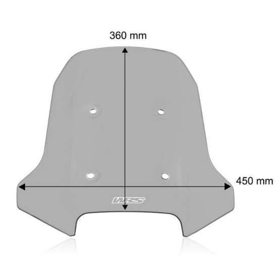 Ζελατίνα WRS Touring CFMoto 450MT ελαφρώς φιμέ